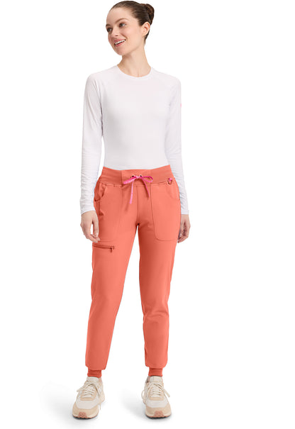 Amp MC102 Women's Mid Rise Scrub Joggers Coral Fusion