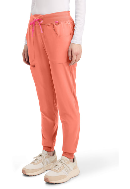 Amp MC102 Women's Mid Rise Scrub Joggers Coral Fusion