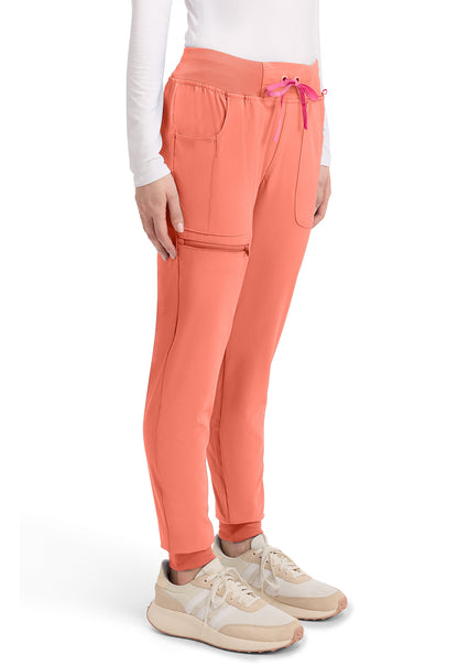 Amp MC102 Women's Mid Rise Scrub Joggers Coral Fusion