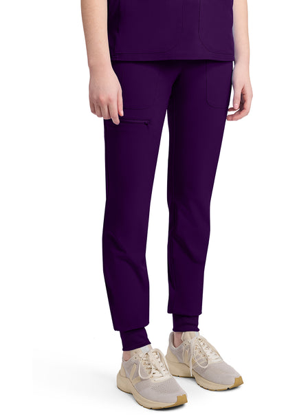 AMP MC102 Mid Rise Jogger Eggplant
