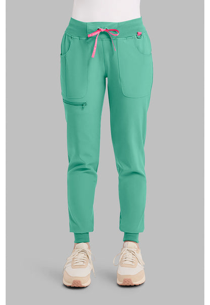 Amp MC102 Women's Mid Rise Scrub Joggers Mint Condition