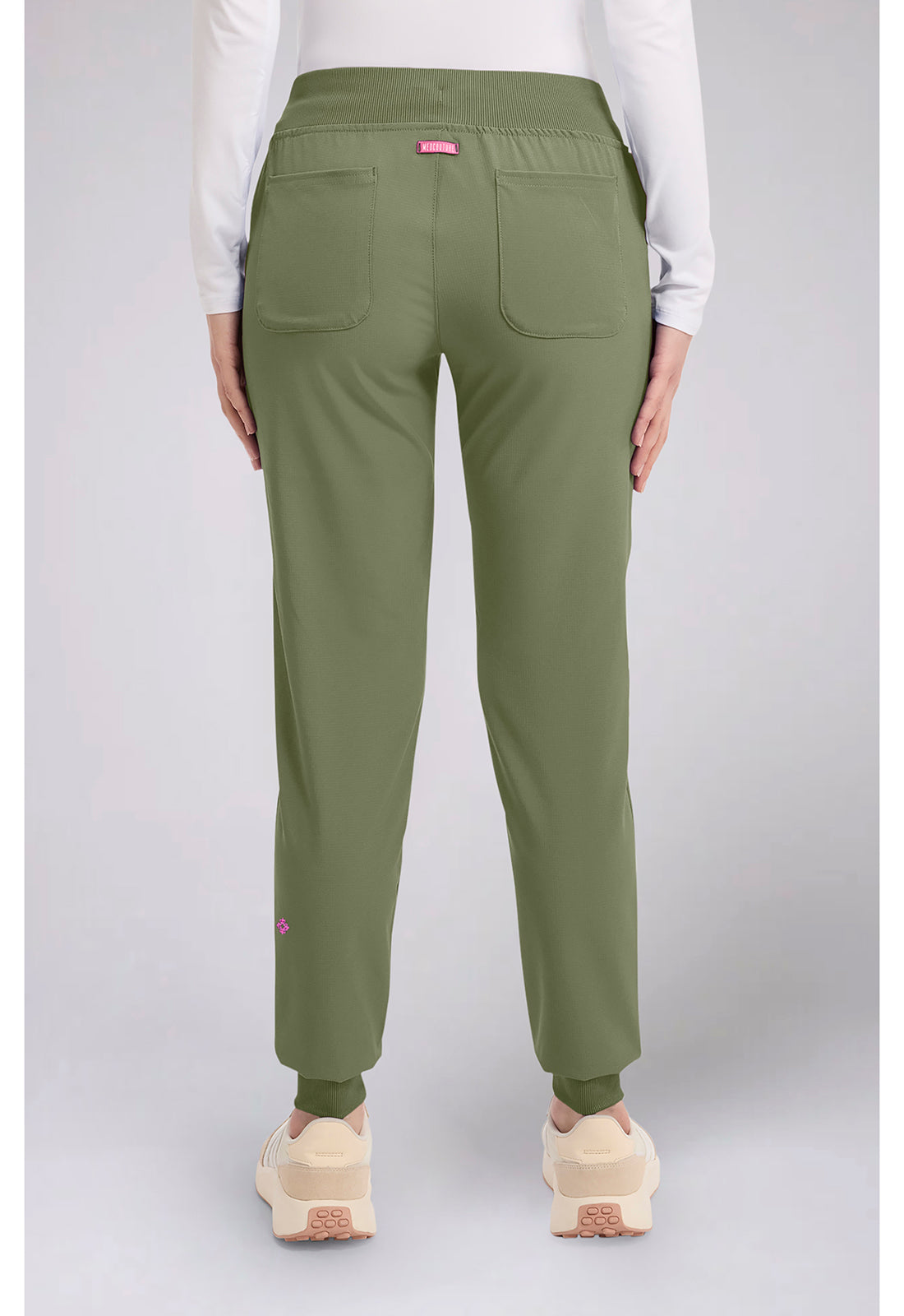 Amp MC102 Women's Mid Rise Scrub Joggers Olive