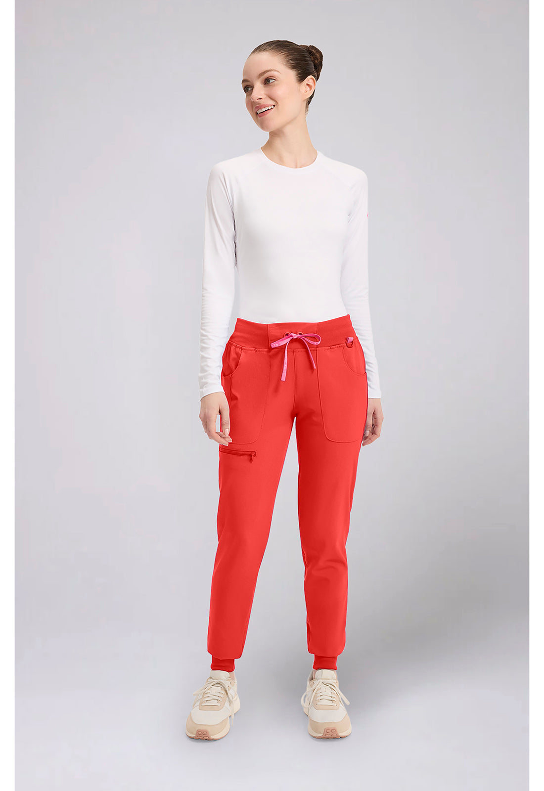 Amp MC102 Women's Mid Rise Scrub Joggers One In A Melon