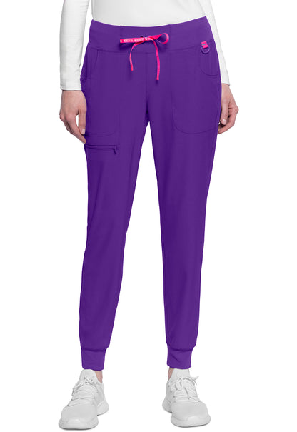 AMP MC102 Mid Rise Jogger Purple Surge Model Image Front | Med Couture