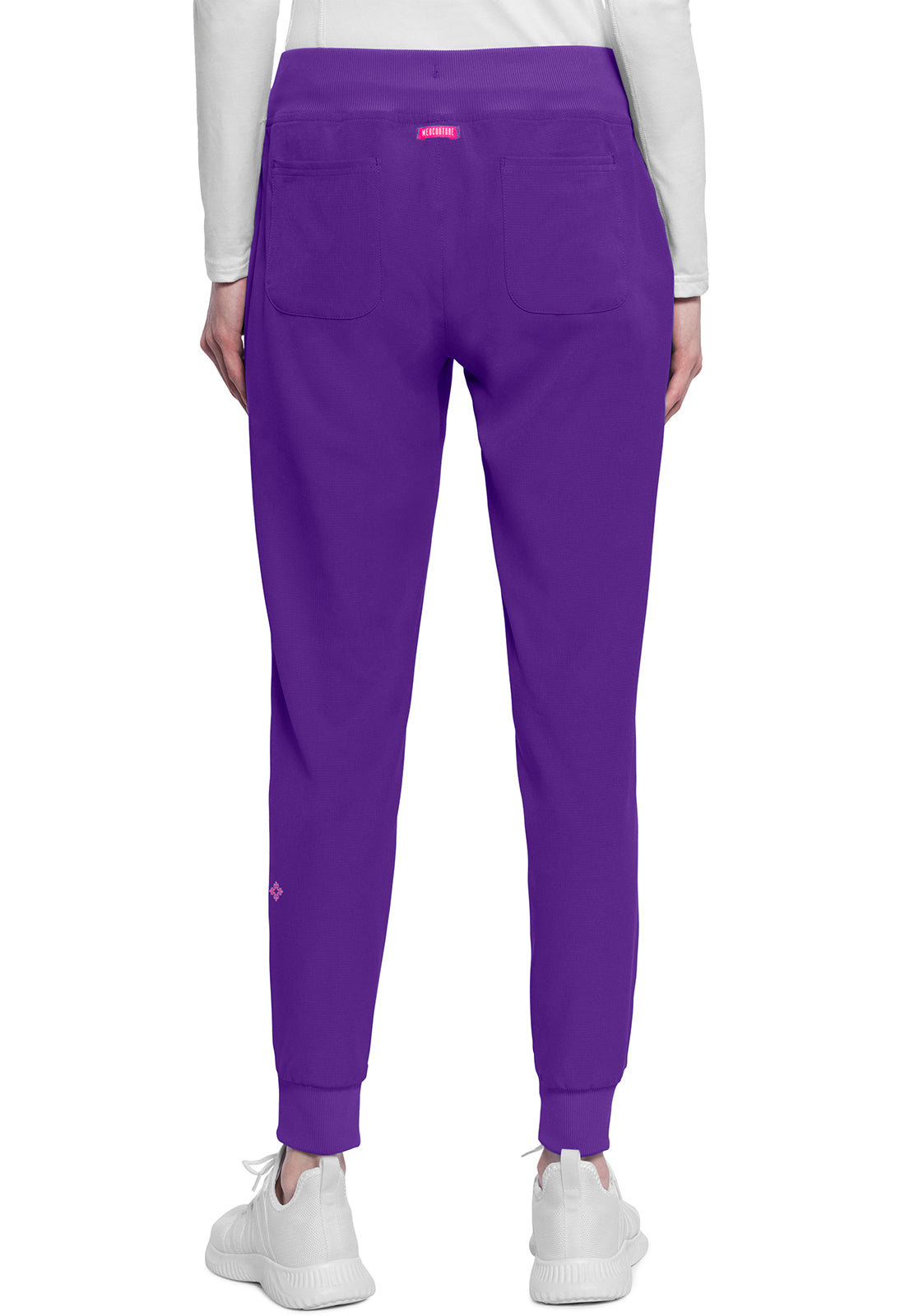 AMP MC102 Mid Rise Jogger Purple Surge Model Image Back | Med Couture