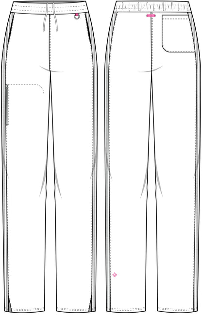 Amp MC103 Women's Straight Leg Pull-On Scrub Pants Pewter