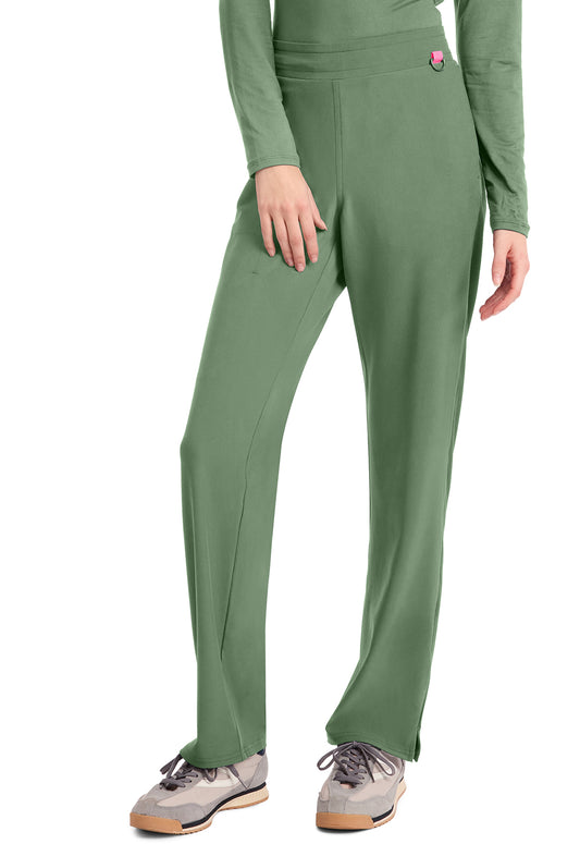 AMP MC103 Women's Straight Leg Pull-On Pants Beyond Green