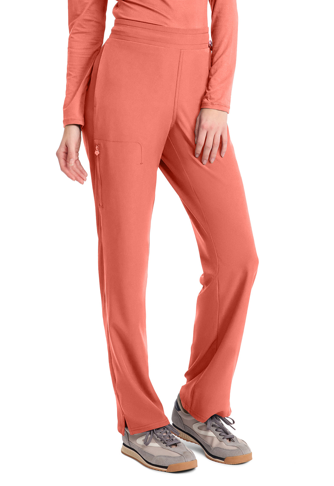 AMP MC103 Women's Straight Leg Pull-On Pants Coral Fusion