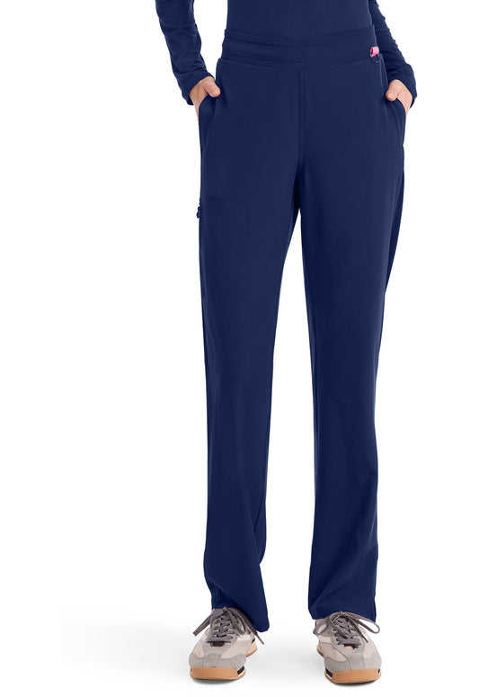 AMP MC103 Women's Straight Leg Pull-On Pants Navy