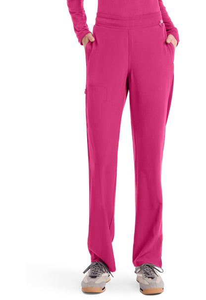 AMP MC103 Women's Straight Leg Pull-On Pants Pink Power