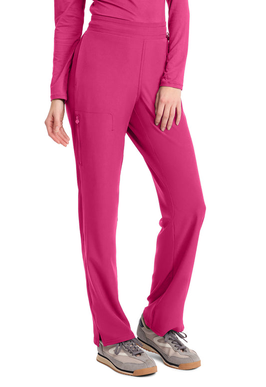 AMP MC103 Women's Straight Leg Pull-On Pants Pink Power