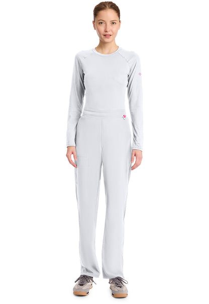 AMP MC103 Women's Straight Leg Pull-On Pants White