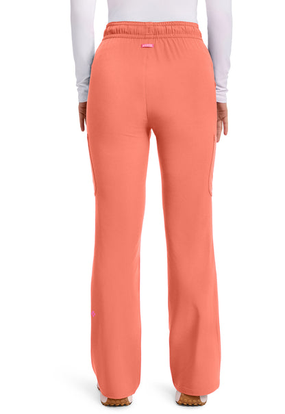 AMP MC104 Women's High Rise 4-Pocket Flare Pants Coral Fusion