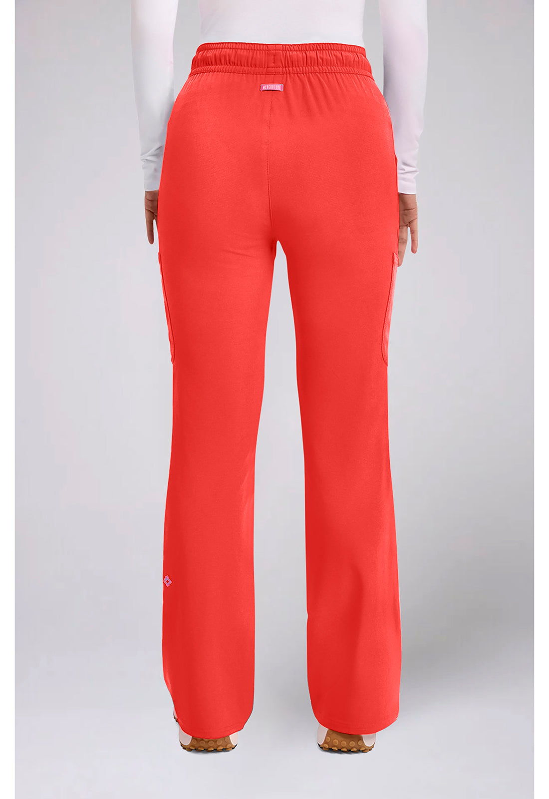 Amp MC104 Women's High Rise 4-Pocket Flare Scrub Pants One In A Melon