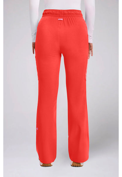 Amp MC104 Women's High Rise 4-Pocket Flare Scrub Pants One In A Melon