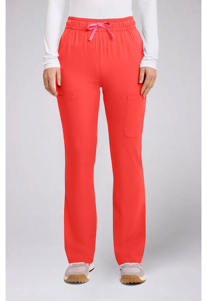 Amp MC104 Women's High Rise 4-Pocket Flare Scrub Pants image 1