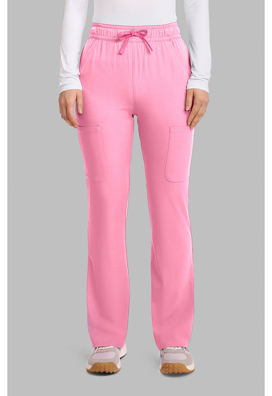 Amp MC104 Women's High Rise 4-Pocket Flare Scrub Pants image 1