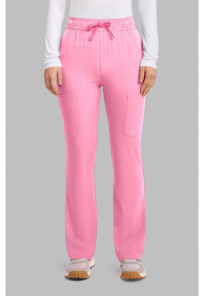 Amp MC104 Women's High Rise 4-Pocket Flare Scrub Pants image 1