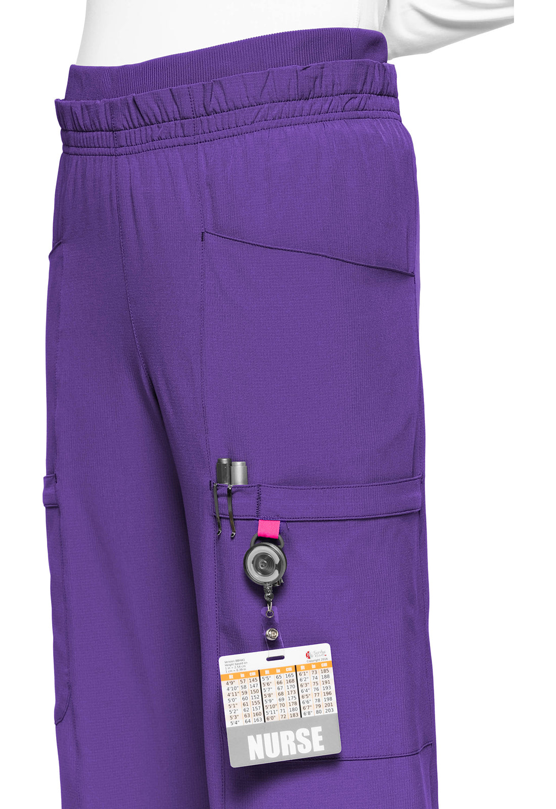 AMP MC105 High Rise Pull-on Wide Leg Cargo Pants Purple Surge