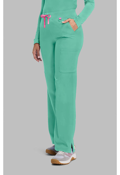 Amp MC109 Women's Wide Leg Pull On Scrub Pants Mint Condition