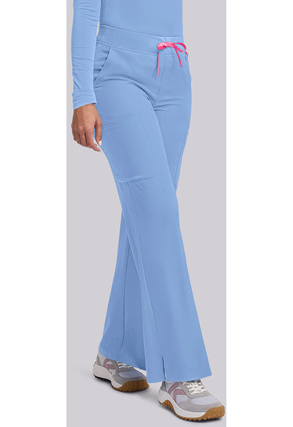 Amp MC109 Women's Wide Leg Pull On Scrub Pants Ciel