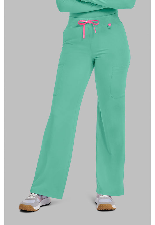 Amp MC109 Women's Wide Leg Pull On Scrub Pants Mint Condition