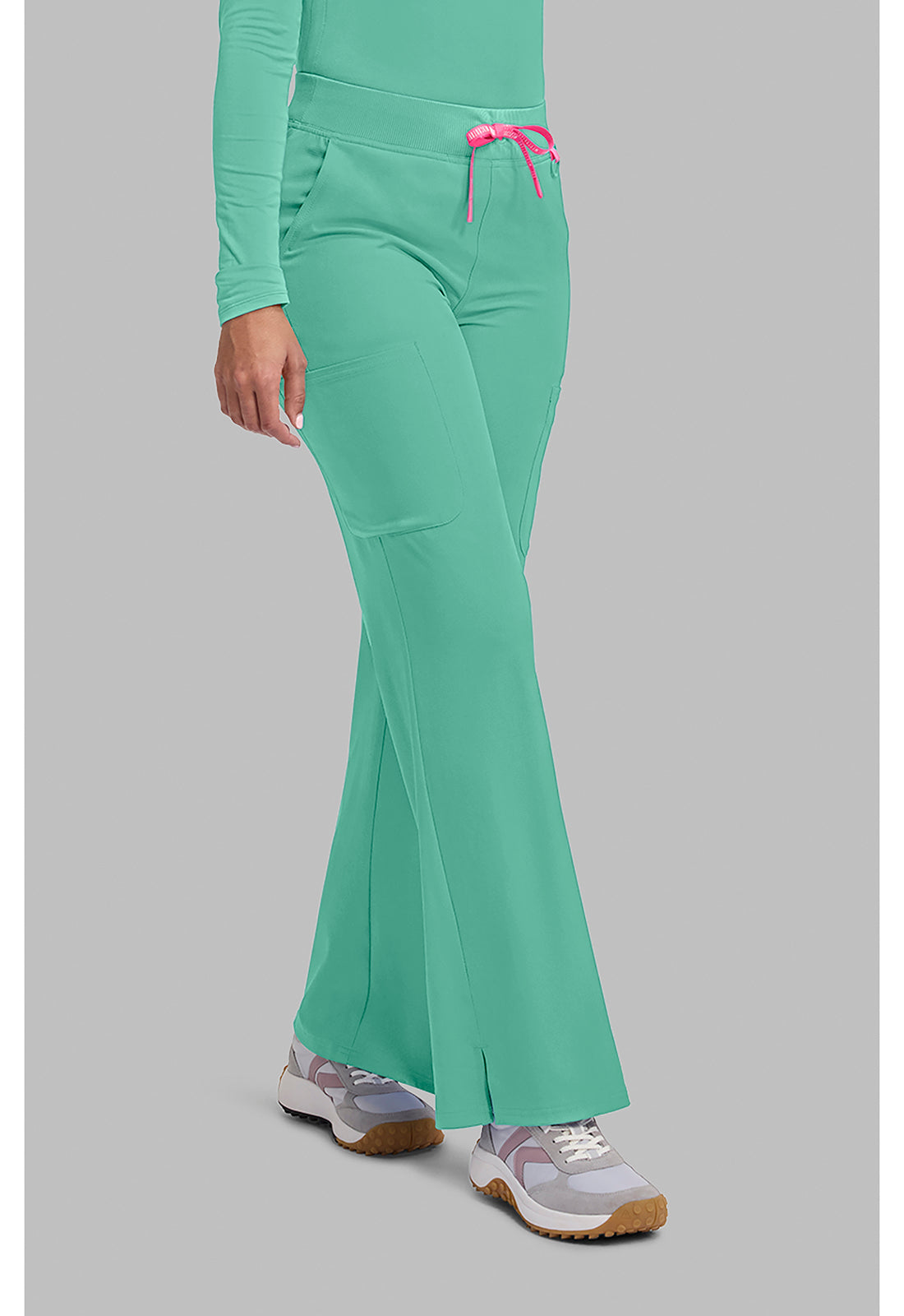 Amp MC109 Women's Wide Leg Pull On Scrub Pants Mint Condition