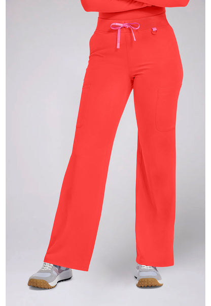 Amp MC109 Women's Wide Leg Pull On Scrub Pants One In A Melon