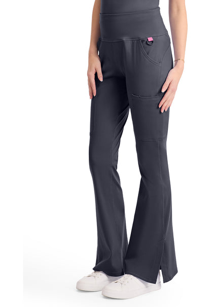 AMP Knit MC150 Flare Leg Yoga Pants Pewter