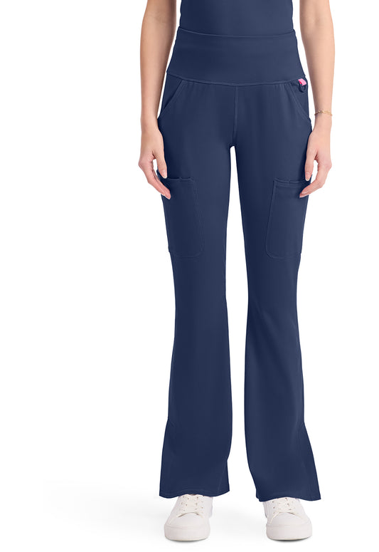 Amp Knit MC150 Women's Flare Leg Yoga Scrub Pants Navy
