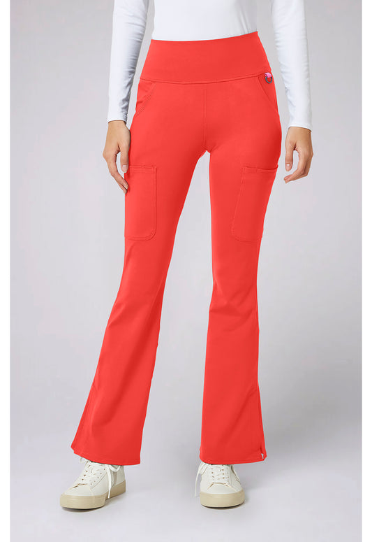 Amp Knit MC150 Women's Flare Leg Yoga Scrub Pants One In A Melon