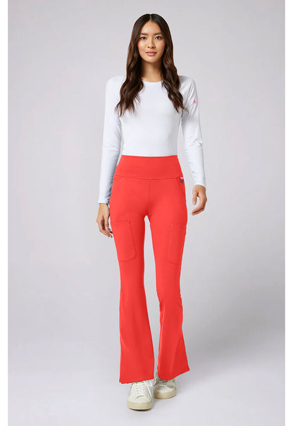 Amp Knit MC150 Women's Flare Leg Yoga Scrub Pants One In A Melon