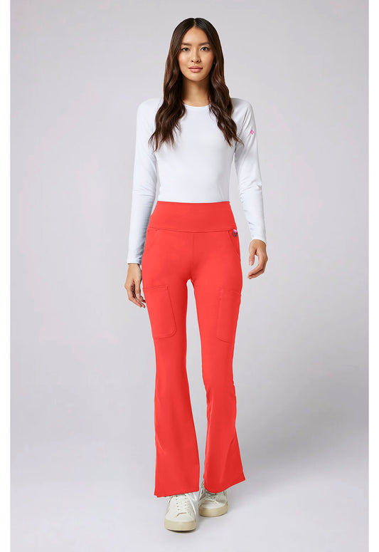 Amp Knit MC150 Women's Flare Leg Yoga Scrub Pants One In A Melon