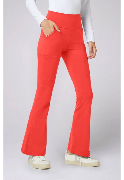 Amp Knit MC150 Women's Flare Leg Yoga Scrub Pants One In A Melon
