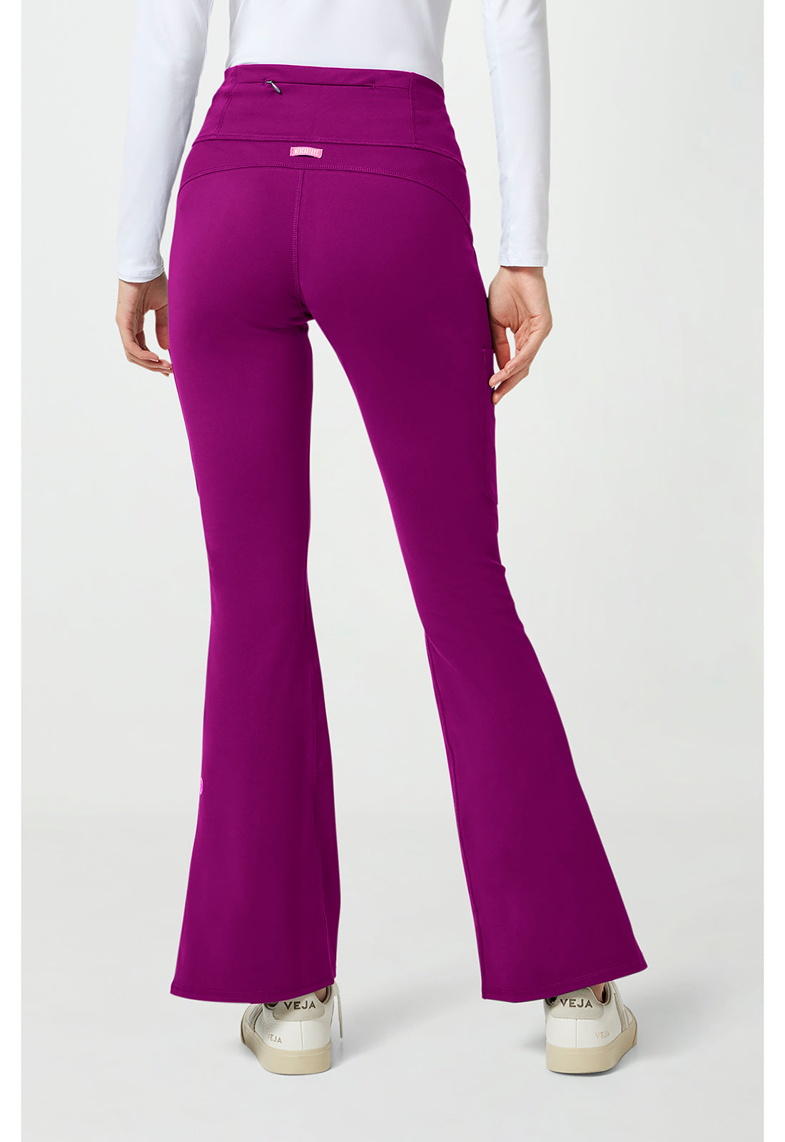 Amp Knit MC150 Women's Flare Leg Yoga Scrub Pants image 5