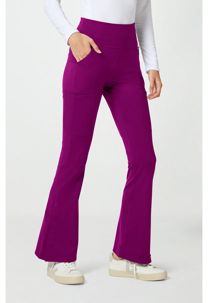 AMP Knit MC150 Flare Leg Yoga Pants Plum Royale
