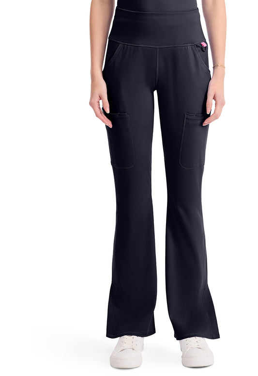 Amp Knit MC150 Women's Flare Leg Yoga Scrub Pants Pewter