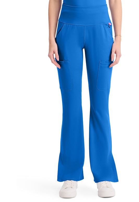 Amp Knit MC150 Women's Flare Leg Yoga Scrub Pants Royal
