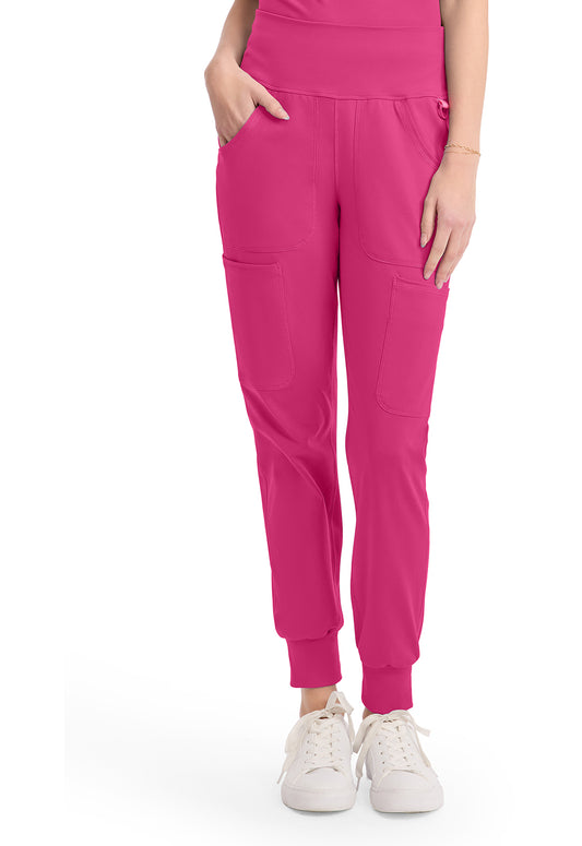 Amp Knit MC152 Women's Scrub Joggers Pink Power