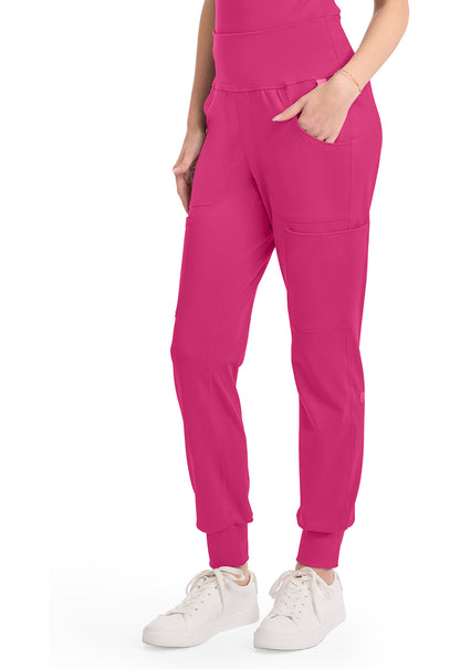 AMP Knit MC152 Wide Waistband Jogger Pink Power