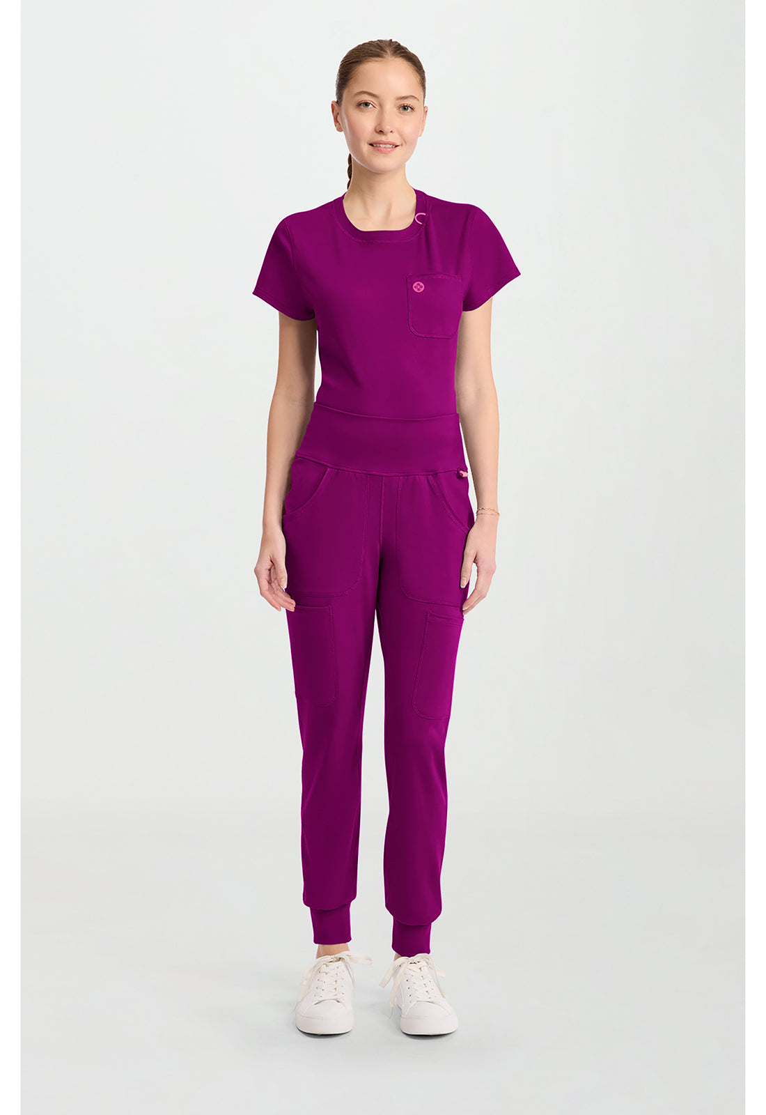 AMP Knit MC152 Jogger Pants Plum Royale