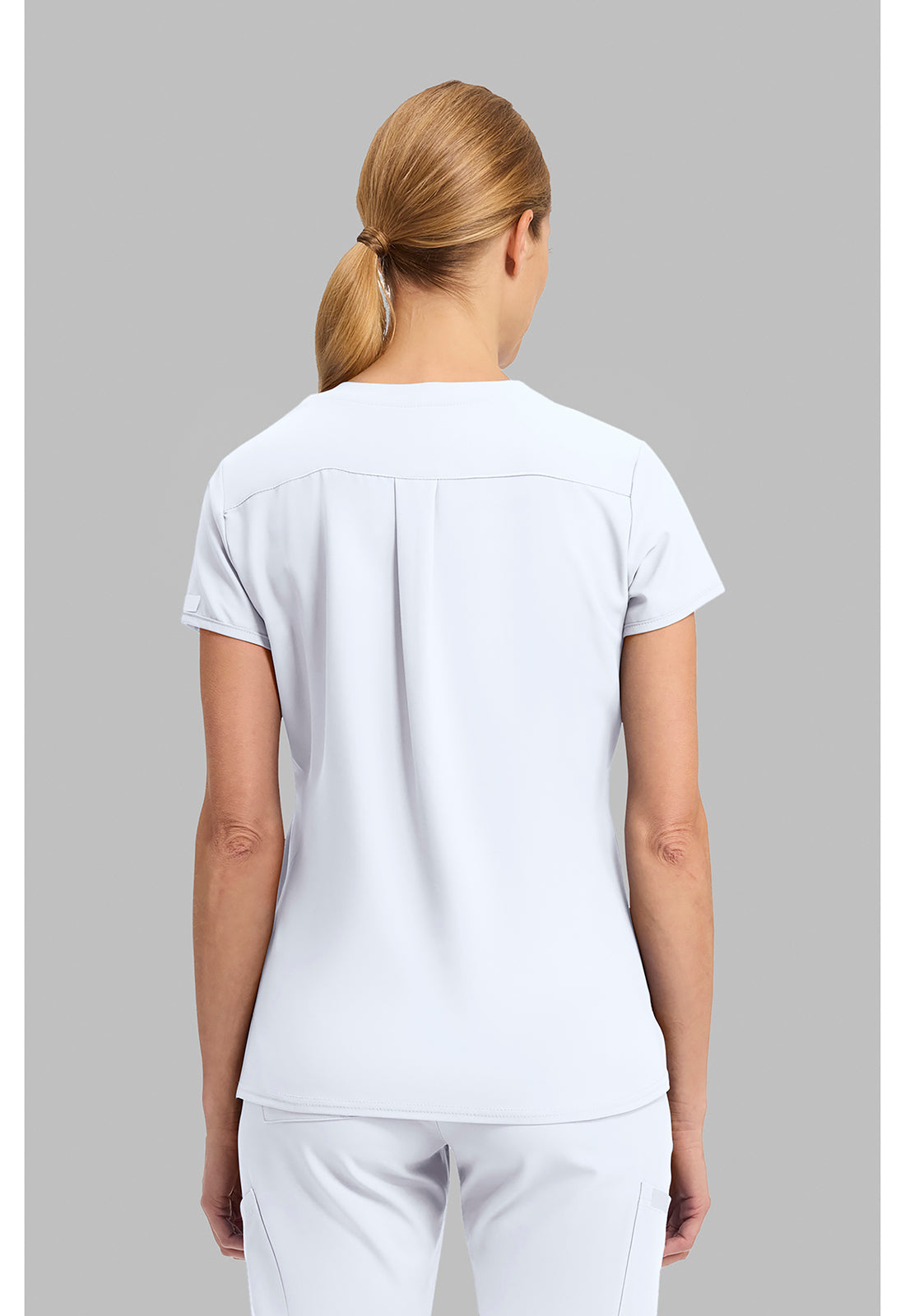 Insight MC2411W Women's 3 Pocket Scrub Top White