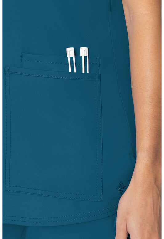 Insight MC2411 Women's 3 Pocket Scrub Top Caribbean
