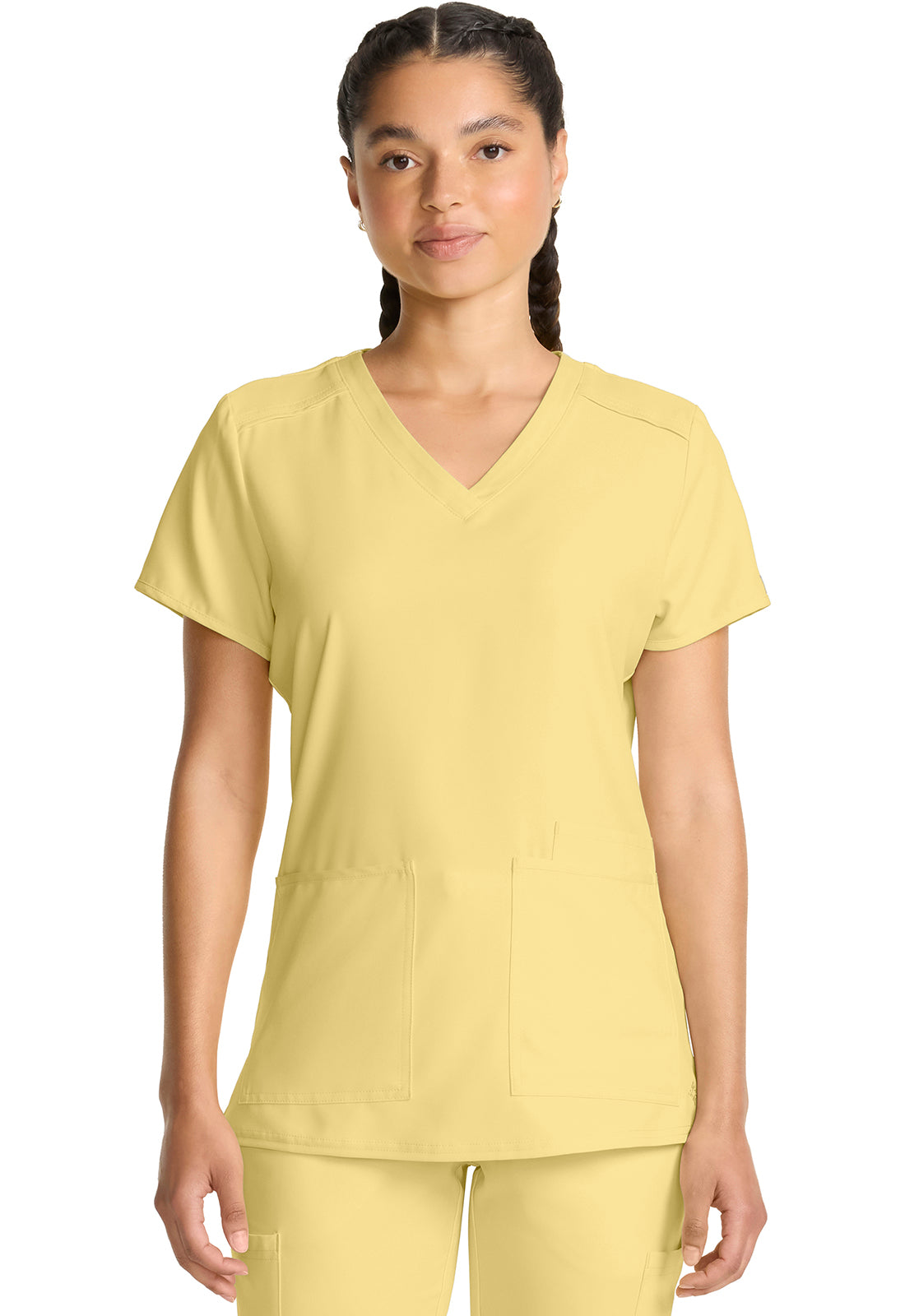 Insight MC2411 3 Pocket Top Copa Banana Model Image Front | Med Couture