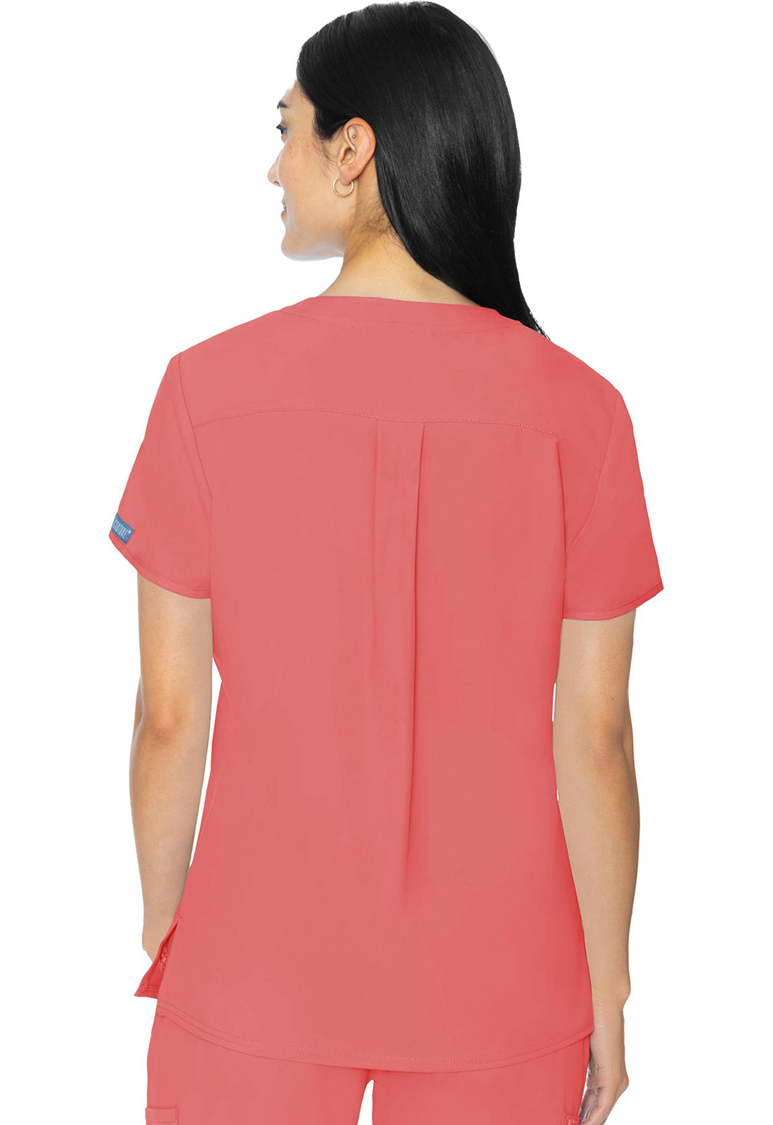 Insight MC2411 3 Pocket Top Coral Model Image Back | Med Couture