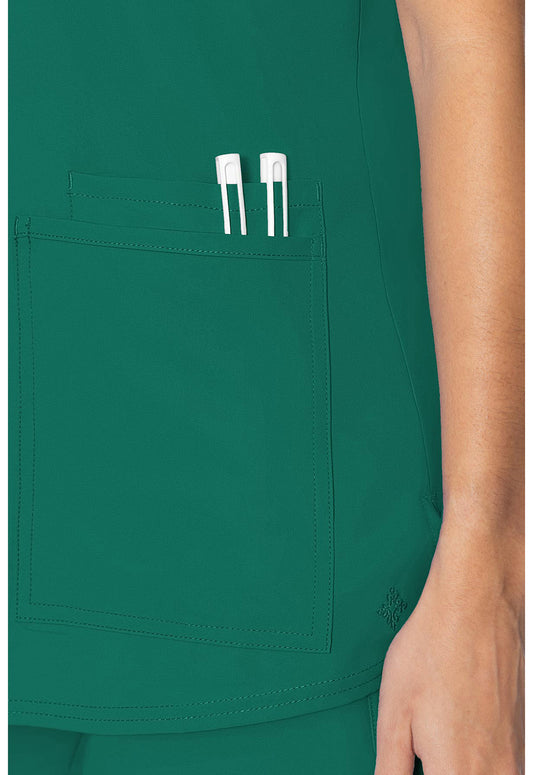 Insight MC2411 Women's 3 Pocket Scrub Top Hunter Green