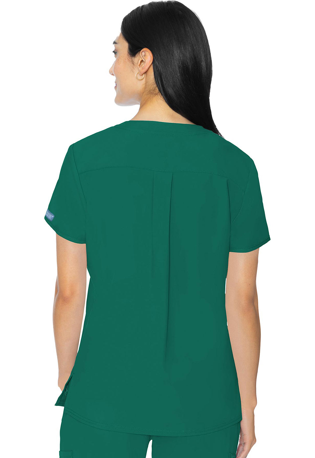 Insight MC2411 3 Pocket Top Hunter Green Model Image Back | Med Couture