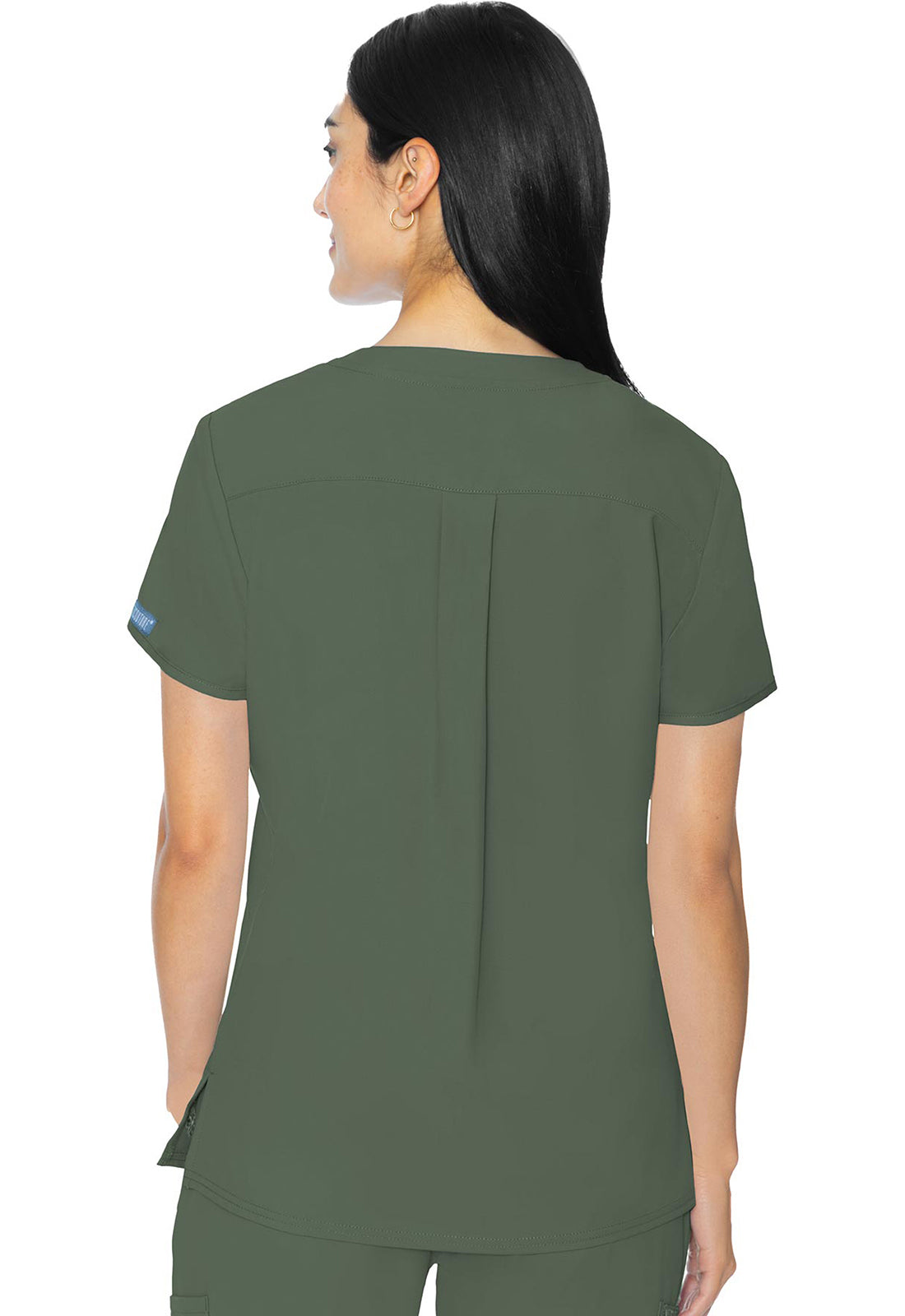 Insight MC2411 3 Pocket Top Olive Model Image Back | Med Couture