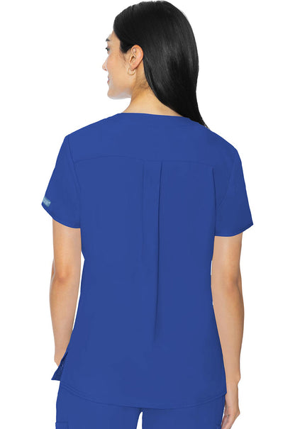 Insight MC2411 3 Pocket Top Royal Model Image Back | Med Couture