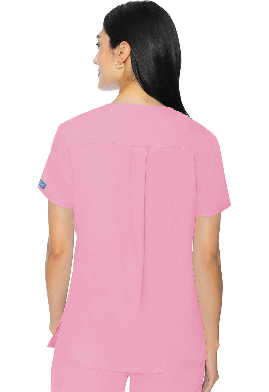 Insight MC2411 3 Pocket Top Taffy Pink Model Image Back | Med Couture